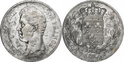 World Coins - France, Charles X, 5 Francs, 1827, Lille, Silver, , Gadoury:644