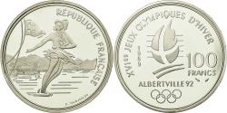 World Coins - Coin, France, Patinage, 100 Francs, 1989, BE, , Silver, KM:972