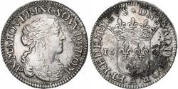 World Coins - Principality of Dombes, Anne-Marie-Louise d'Orléans, 1/12 Ecu, 1664, Trévoux