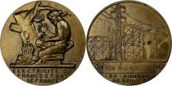 World Coins - France, Medal, Électricité de France et gaz de France, Bronze, Dropsy