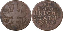World Coins - German States, AACHEN, 12 Heller, 1792, Aachen, Copper, , KM:51