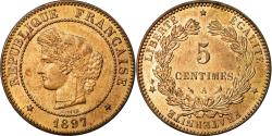 World Coins - Coin, France, Cérès, 5 Centimes, 1897, Paris, , Bronze, KM:821.1