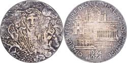 World Coins - France, Medal, Cinquantenaire des Chambres d'Agriculture, 1974, Silvered bronze