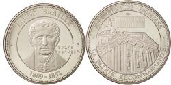 World Coins - France, Medal, Collection Panthéon, Louis Braille, Arts & Culture,
