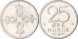 World Coins - Coin, Norway, 25 Öre, 1981