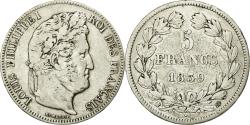 World Coins - Coin, France, Louis-Philippe, 5 Francs, 1839, Bordeaux, , Silver