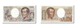 World Coins - Banknote, France, 200 Francs, 200 F 1981-1994 ''Montesquieu'', 1991, UNC(60-62)