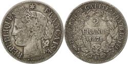 World Coins - Coin, France, Cérès, 2 Francs, 1871, Bordeaux, , Silver, KM:817.2