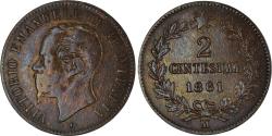 World Coins - Coin, Italy, Vittorio Emanuele II, 2 Centesimi, 1861, Milan, , Copper