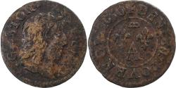 World Coins - Principality of Dombes, Gaston d'Orléans, Denier Tournois, 1650, Trévoux