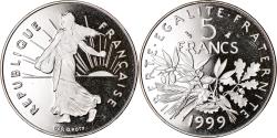 World Coins - Coin, France, Semeuse, 5 Francs, 1999, Paris, Proof, , Nickel Clad