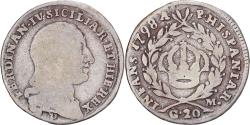 World Coins - Kingdom of Naples, Ferdinando IV, 20 Grana, 1798, Naples, Silver,