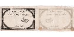 World Coins - France, 5 Livres, 10 brumaire de l'an 2 - (31 octobre 1793), 6346, EF(40-45)