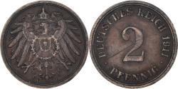 World Coins - Coin, Germany, 2 Pfennig, 1911