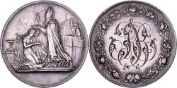 World Coins - France, Médaille de mariage, Noces, Mariage, Religion, 1890, Silver,