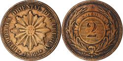 World Coins - Uruguay, 2 Centesimos, 1869, Uruguay Mint, Bronze, , KM:12