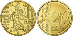 World Coins - France, 20 Euro Cent, 2009, Paris, Brass, , KM:1411