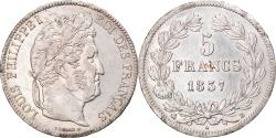 World Coins - Coin, France, Louis-Philippe, 5 Francs, 1837, Rouen, , Silver
