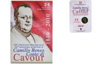 World Coins - Italy, 2 Euro, Camillo Benso comte di Cavour, 2010, Rome, FDC,