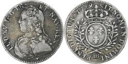World Coins - France, Louis XV, 1/2 Ecu aux branches d'olivier, 1728, Strasbourg,