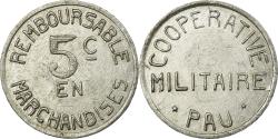 World Coins - Coin, France, Coopérative Militaire, Pau, 5 Centimes, , Aluminium