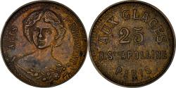 World Coins - France, Token, Maison Close, Aux Glaces, 25 Rue Sainte Appolline, Paris