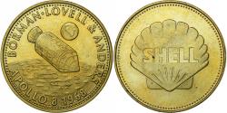 World Coins - France, Token, Apollo 8, Borman, Lovell, Anders, Bronze-Aluminium, Shell,