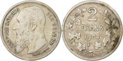 World Coins - Coin, Belgium, 2 Francs, 2 Frank, 1904, , Silver, KM:59