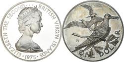 World Coins - Coin, BRITISH VIRGIN ISLANDS, Elizabeth II, Dollar, 1975, Franklin Mint, U.S.A.
