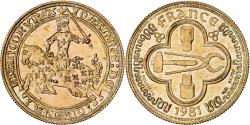 World Coins - France, Medal, Franc à Cheval, Outils de Frappe Monétaire, 1981, Gilt Bronze