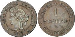 World Coins - Coin, France, Cérès, Centime, 1872, Bordeaux, , Bronze, KM:826.2