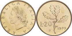World Coins - Italy, 20 Lire, 1970, Rome, Aluminum-Bronze, , KM:97.2