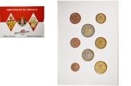 World Coins - Monaco, Rainier III, Coffret 1c. à 2€, BU, 2001, MDP,