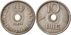 World Coins - Coin, Norway, Haakon VII, 10 Öre, 1951, , Copper-nickel, KM:396