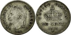 World Coins - Coin, France, Napoleon III, Napoléon III, 20 Centimes, 1868, Strasbourg