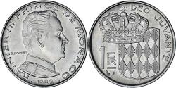 World Coins - Monaco, Rainier III, Franc, 1982, , Nickel, KM:140, Gadoury:MC 150