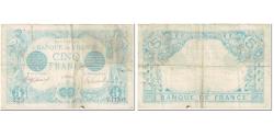 World Coins - France, 5 Francs, Bleu, 1916, 1916-04-05, VG(8-10), Fayette:2.38, KM:70