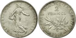 World Coins - Coin, France, Semeuse, 2 Francs, 1914, Castelsarrasin, , Silver