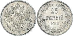 World Coins - Coin, Finland, Nicholas II, 25 Penniä, 1916, Helsinki, , Silver