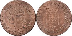 World Coins - France, Louis XVI, Liard, 1791, Rouen, Copper, , Gadoury:349, KM:585.3