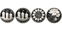 World Coins - San Marino, 5€ + 10€, Proof, 2002, Rome, Silver,