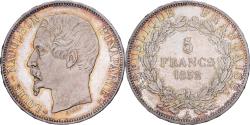 World Coins - France, Louis-Napoleon Bonaparte, 5 Francs, 1852, Paris, Pattern, Burnished flan