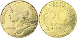 World Coins - France, Marianne, 20 Centimes, 1974, Paris, série FDC,