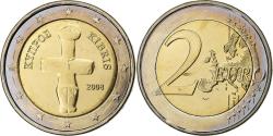 World Coins - Cyprus, 2 Euro, 2008, Athens, Bi-Metallic,
