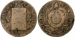 World Coins - France, Sol aux balances françoise, 1793 / AN II, Arras, Copper,