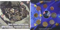 World Coins - Coin, Belgium, Adieu Frank, Welkom Euro, Coffret, 2002, FDC.BU,