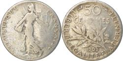 World Coins - Coin, France, Semeuse, 50 Centimes, 1903, Paris, , Silver, KM:854
