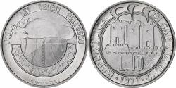 World Coins - San Marino, 10 Lire, Protection of Nature, 1977, Rome, BU, Aluminum,