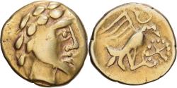 Ancient Coins - Gaul, Carnutes, Hemistater, ca. 40-20 BC, Electrum,