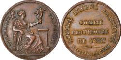 World Coins - France, Token, Comité Provisoire de Lyon, Politics, 1870, , Copper